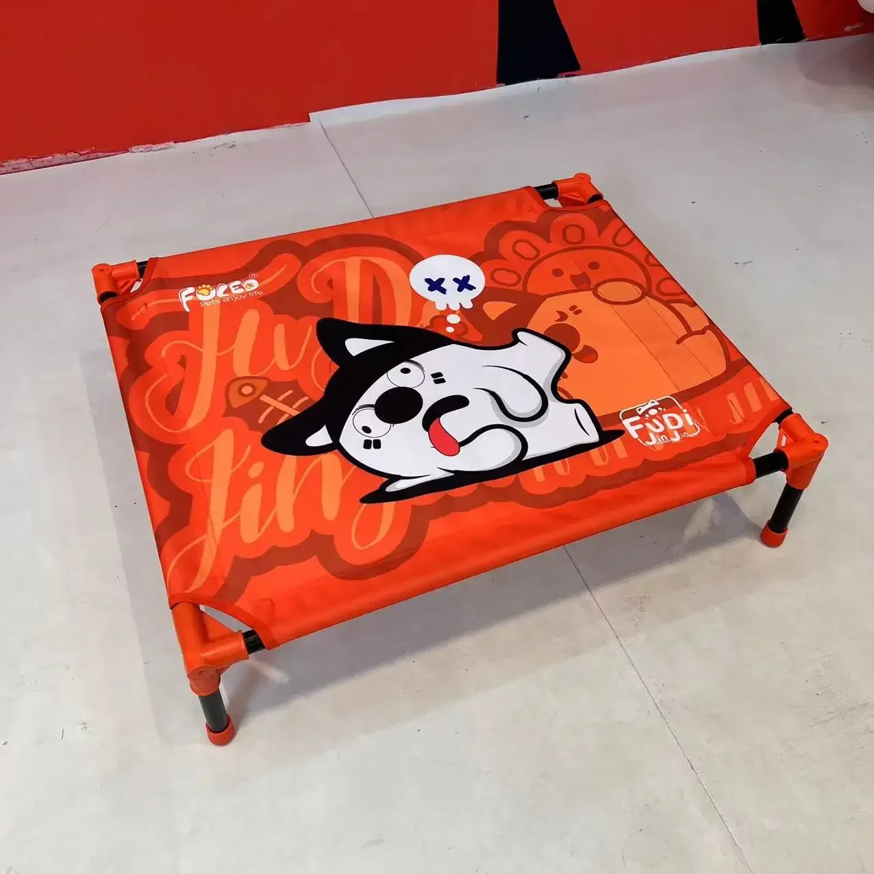 Cama portátil para perros al aire libre de invierno, malla transpirable elevada, cama grande, mediana y pequeña para mascotas para acampar o en la playa - imagen 5