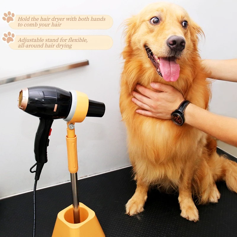 Soporte para secador de pelo para perros con bandeja y giro 180 grados - imagen 5