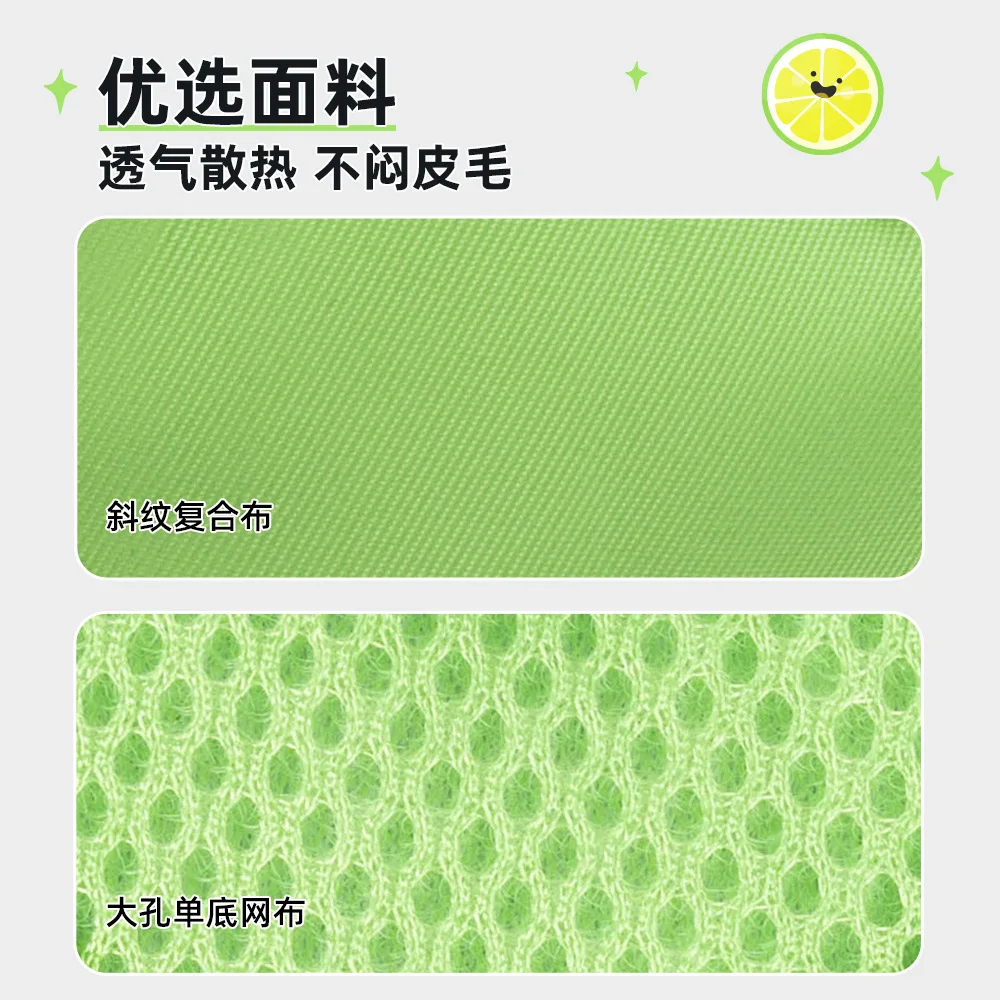 Mochila para mascotas con diseño de frutas, correa para caminar para perros y cachorros pequeños, suministros para mascotas