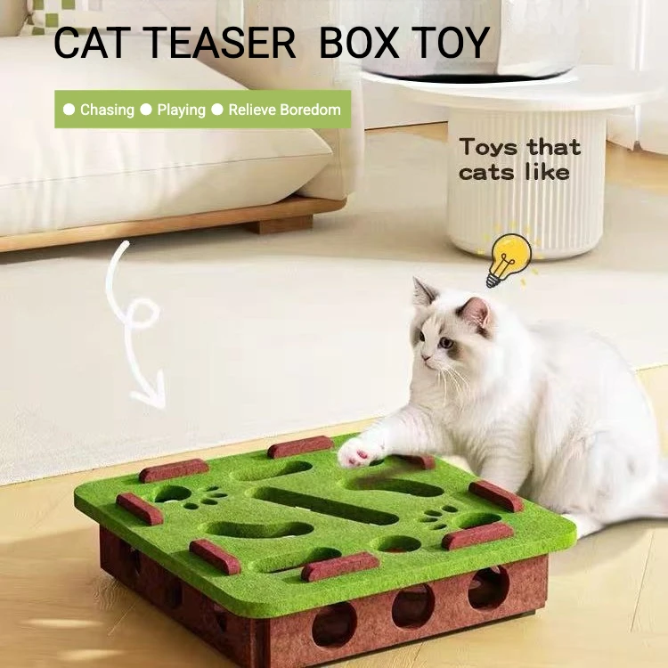 Rompecabezas para gatos: caja de juego con bolas extraíbles - imagen 4