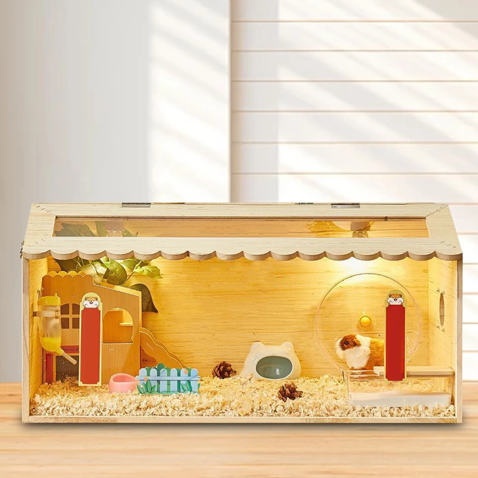 Caja de madera para chocadeo de pollos, caja de cría para bricolaje, jaula para animales pequeños, hámsteres, erizos, suministros de cría de aves de corral - imagen 2