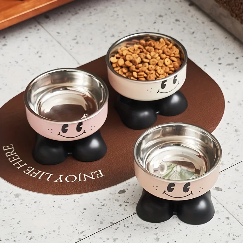 Comedero elevado de acero inoxidable para perros y gatos - imagen 2