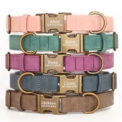 Collar personalizado para perro Bulldog con etiqueta de identificación
