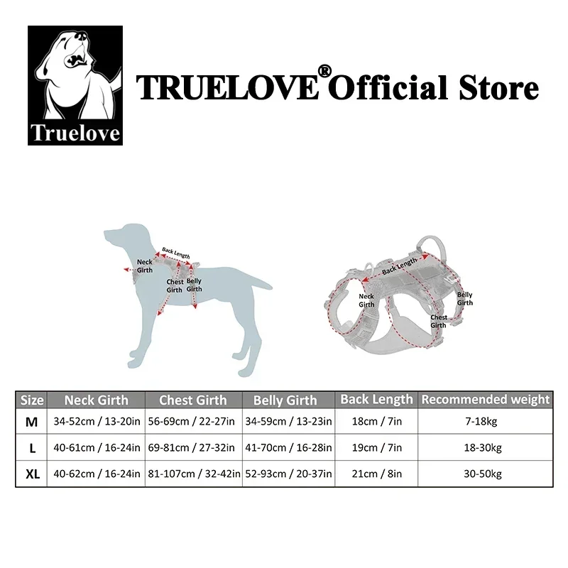 Truelove-arnés para mascotas a prueba de Escape, sin tirones, reflectante, ajustable, suave, acolchado, servicio, arnés para perros, mango de escalada TLH7011 - imagen 5