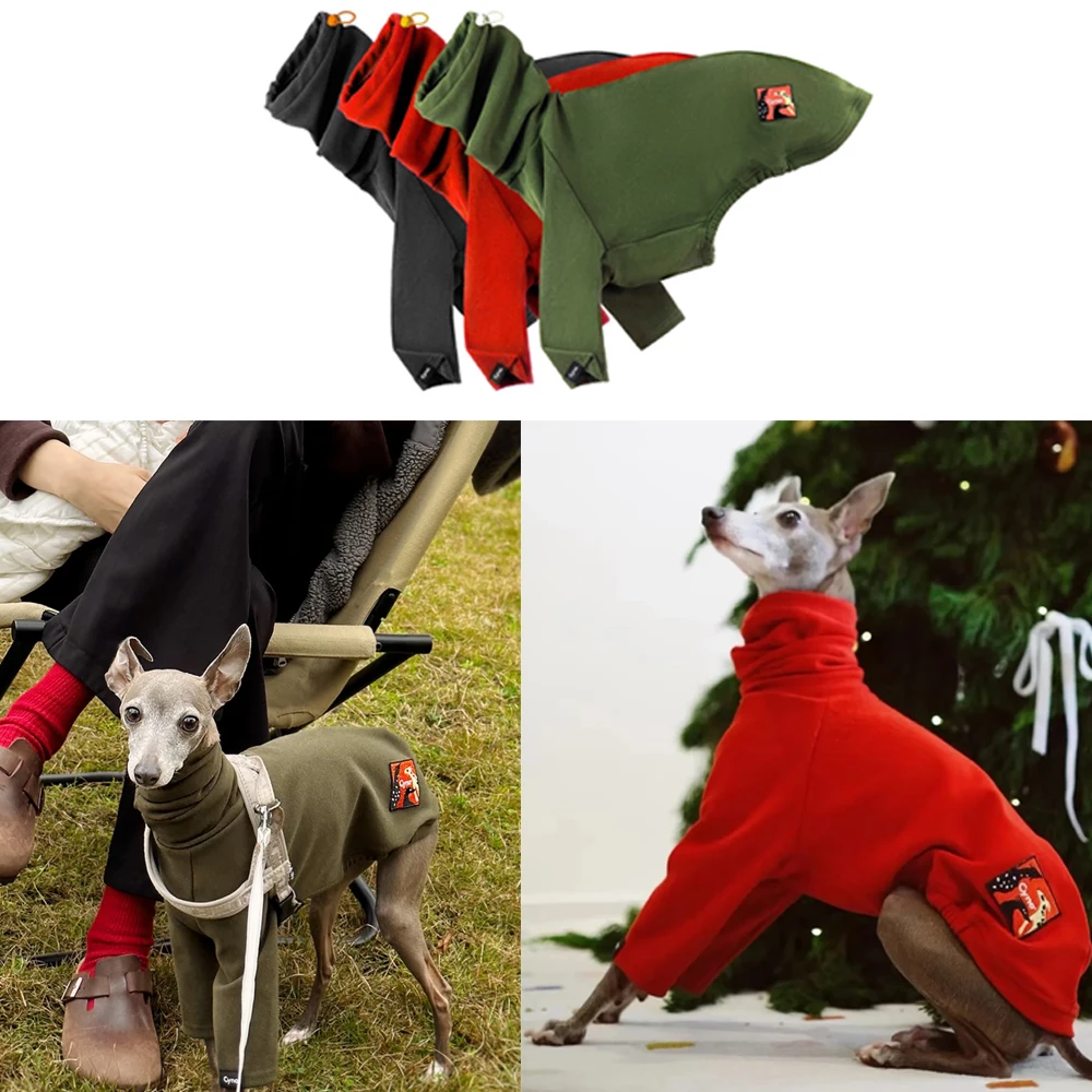 Chaqueta cálida de 2 patas para disfraz de Año Nuevo de galgo italiano para Whippet, sudadera de moda para primavera y otoño para perros pequeños y medianos