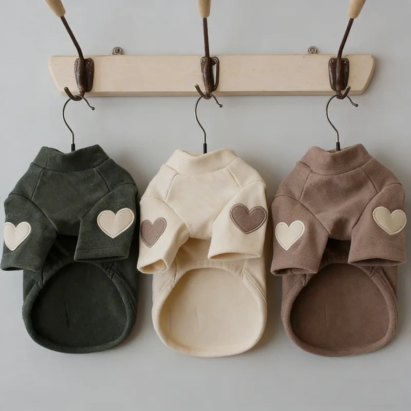 Sudadera con capucha de lana para perros pequeños y gatos - Invierno