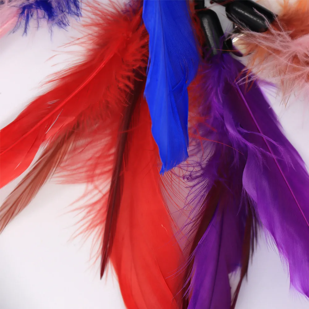 Cabezales de repuesto para juguetes con varita para gatos, paquete de 6 recambios de plumas para juego interactivo de gatitos, accesorios para cañas de pescar DIY