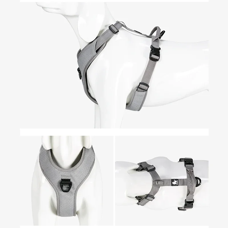 Winhyepet-Arnés reflectante de nailon para mascotas, chaleco para perros, antiescape, al aire libre, senderismo, accesorios para Yorkie, cachorro, grande - imagen 2