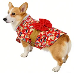 Kimono estampado abanico para perros y gatos pequeños