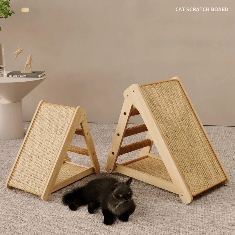 Rascador de madera para gatos, poste rascador resistente para gatitos, rascador, patas de molienda, juguetes, Protector de muebles, marco de escalada para gatos