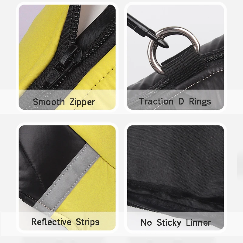 Chaqueta impermeable para perros, ropa cálida de invierno para perros pequeños y grandes, chaleco para cachorros, abrigo para Chihuahua, disfraz de Bulldog Francés Yorkie Pug - imagen 5