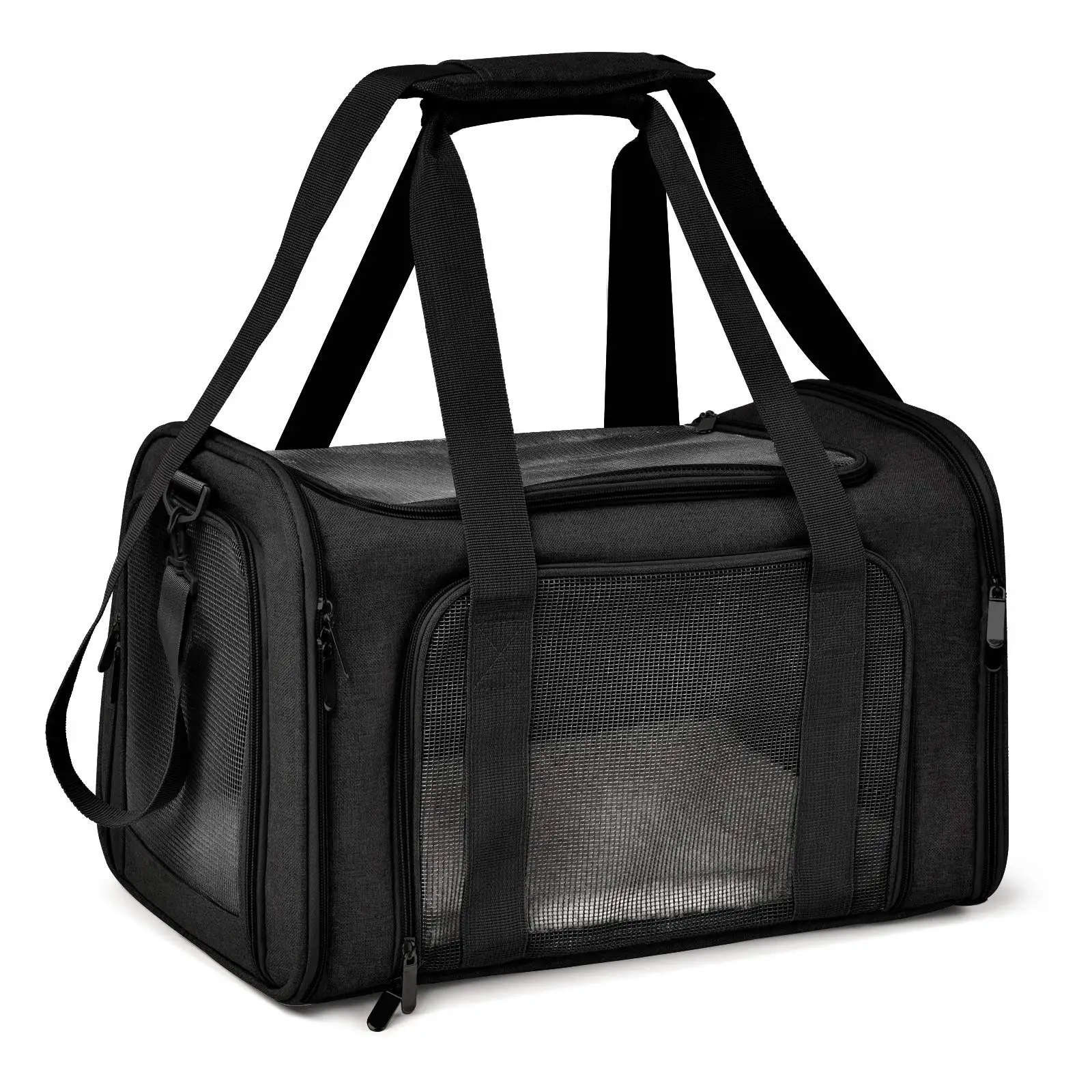 Bolsa transportadora para perros, mochila lateral suave, transportadores para cachorros y mascotas y productos de viaje, aprobados por aerolínea, accesorios para perros pequeños y gatos