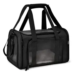 Bolsa transportadora para perros, mochila lateral suave, transportadores para cachorros y mascotas y productos de viaje, aprobados por aerolínea, accesorios para perros pequeños y gatos