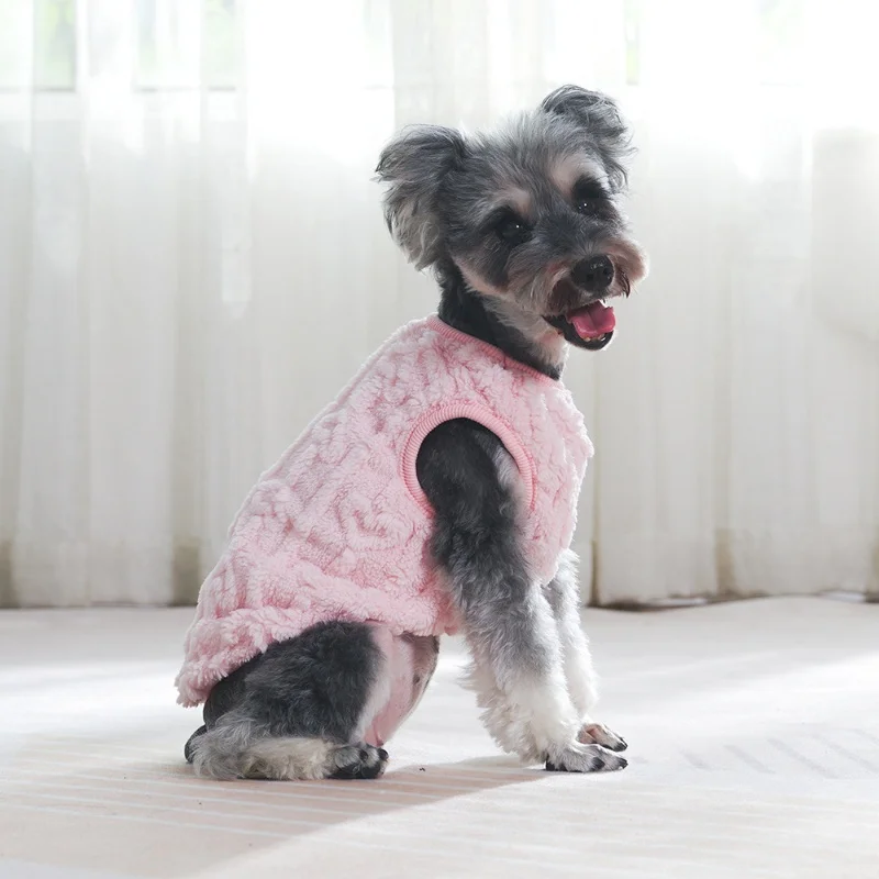 Chaqueta para perros Otoño Invierno ropa cálida para mascotas para perros pequeños medianos gatos suave cachorro sudadera de lana disfraz - imagen 2