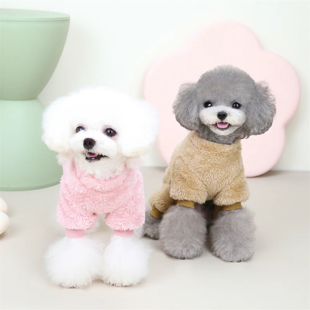 Monos de invierno para cachorros y gatos, abrigo cálido de lana para mascotas, ropa para perros pequeños, gatos y gatitos, chaqueta Sphynx para Chihuahua, ropa para gato - imagen 5