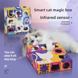 Nuevos productos para mascotas, caja mágica inteligente para gatos, juguetes para gatos, juguetes para mascotas de autodoro y aburrimiento
