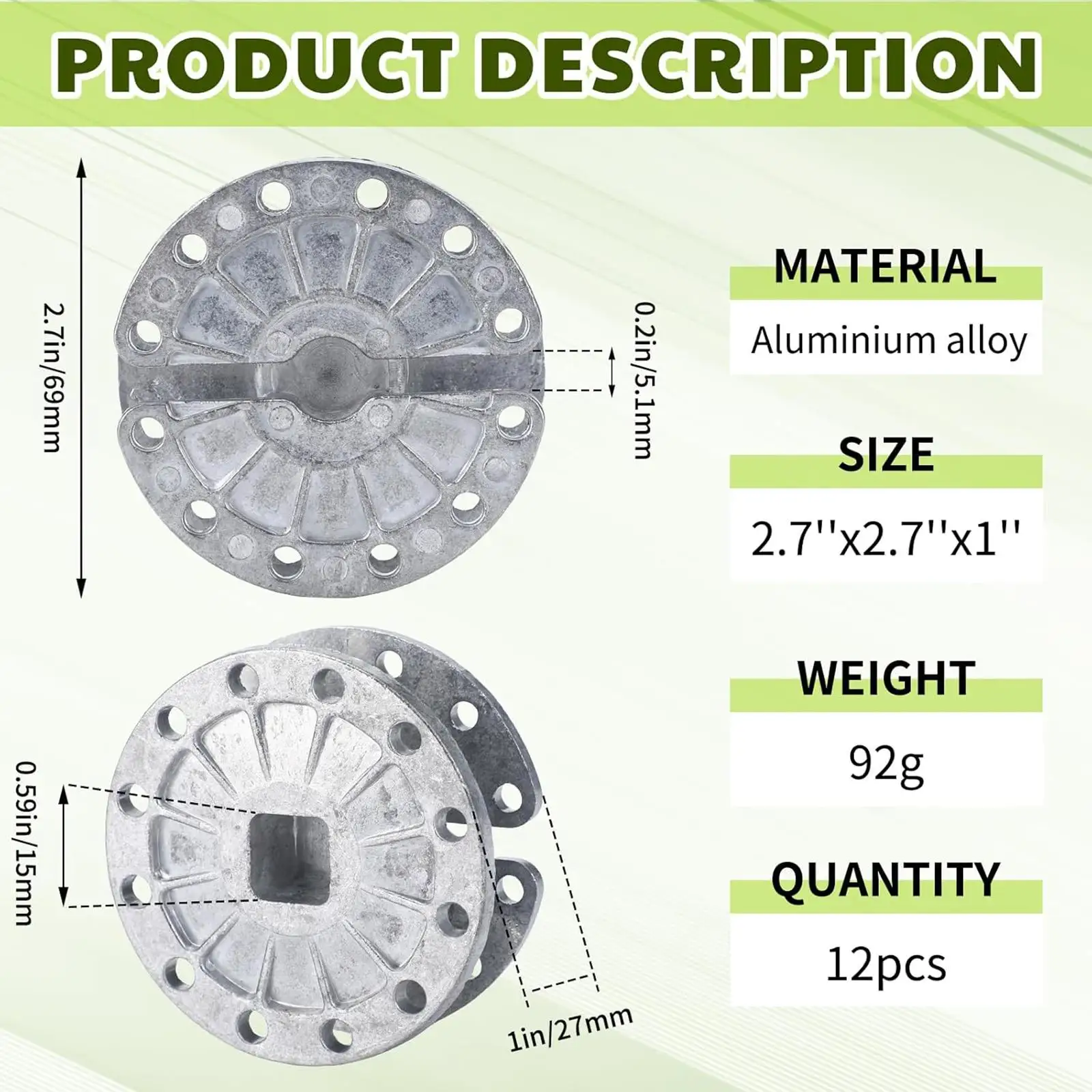 12Pcs Electric Fence Wire Strainer Fencing Tool Heavy Duty Tightening Metal Fence Post Wire Ratchet Tensioner for Pasture