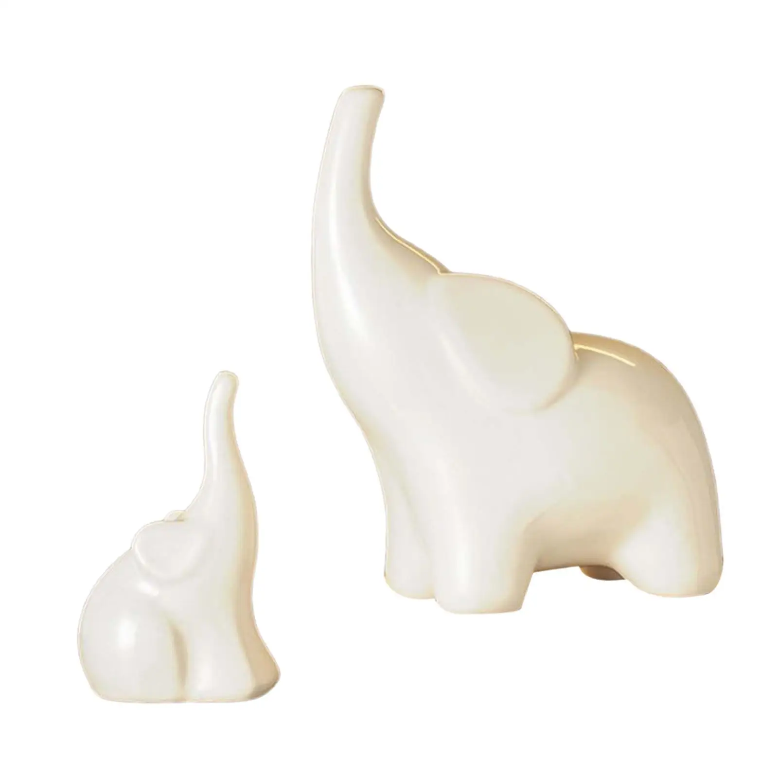 2 Pieces Elephant Sculptures Collectible Animal Statues Desktop Decorations for TV Cabinet Entryway Living Room Table Office 2 Pieces Elephant Sculptures Collectible Animal Statues Desktop Decorations for TV Cabinet Entryway Living Room Table Office