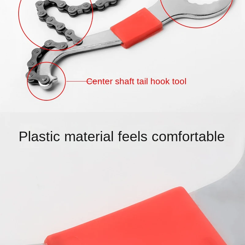 Llave de reparación de cadena de bicicleta multifuncional 3 en 1, llave de extracción de rueda libre para herramientas de Reparación de bicicletas de montaña y carretera, removedor de soporte - imagen 3