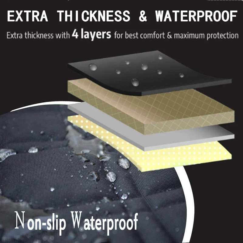 Benepaw-funda de asiento resistente al desgaste para perro, Protector de asiento delantero para coche, camión, SUV, resistente al agua, resistente, duradero y antideslizante - imagen 4