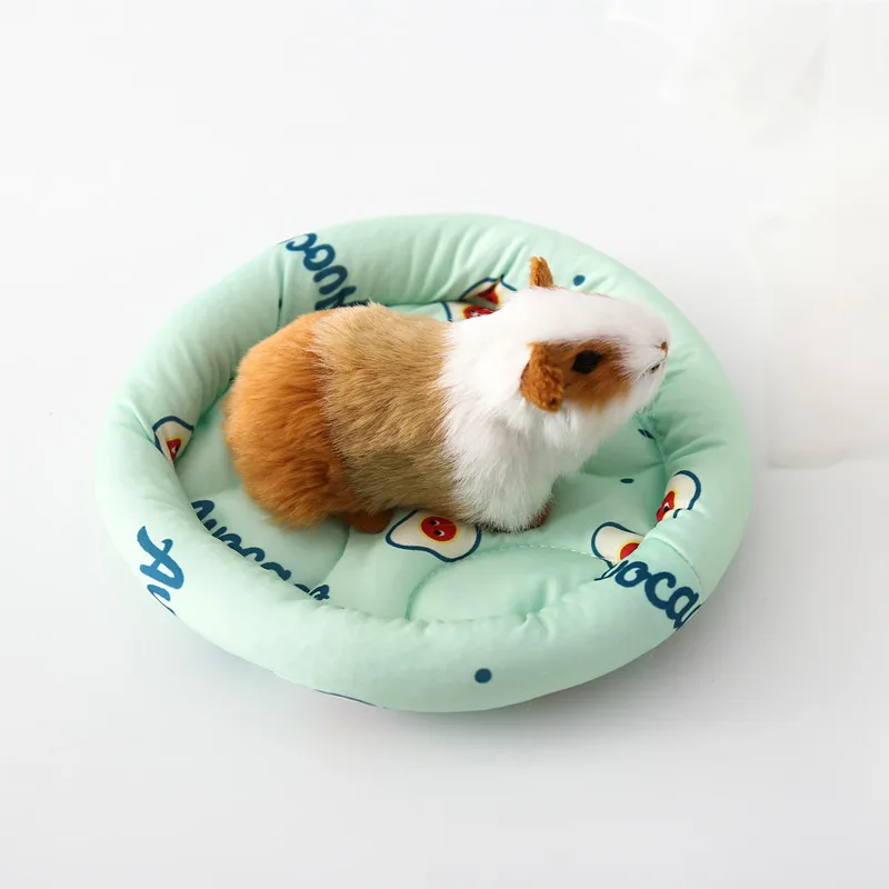 Estera de nido para hámster, estera de arena para mascotas pequeñas, cojín de cama para animales pequeños, estera para ardilla, erizo, conejo, casa de cama suave y cálida para conejillo de indias - imagen 5