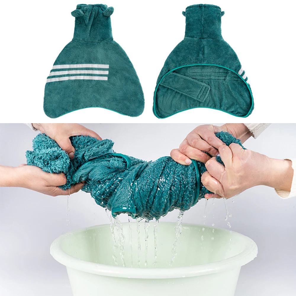 Albornoz grueso para perros, abrigo súper absorbente de secado rápido para perros medianos y grandes, Toalla de baño ajustable con cuello alto para perros y mascotas con orejas - imagen 3