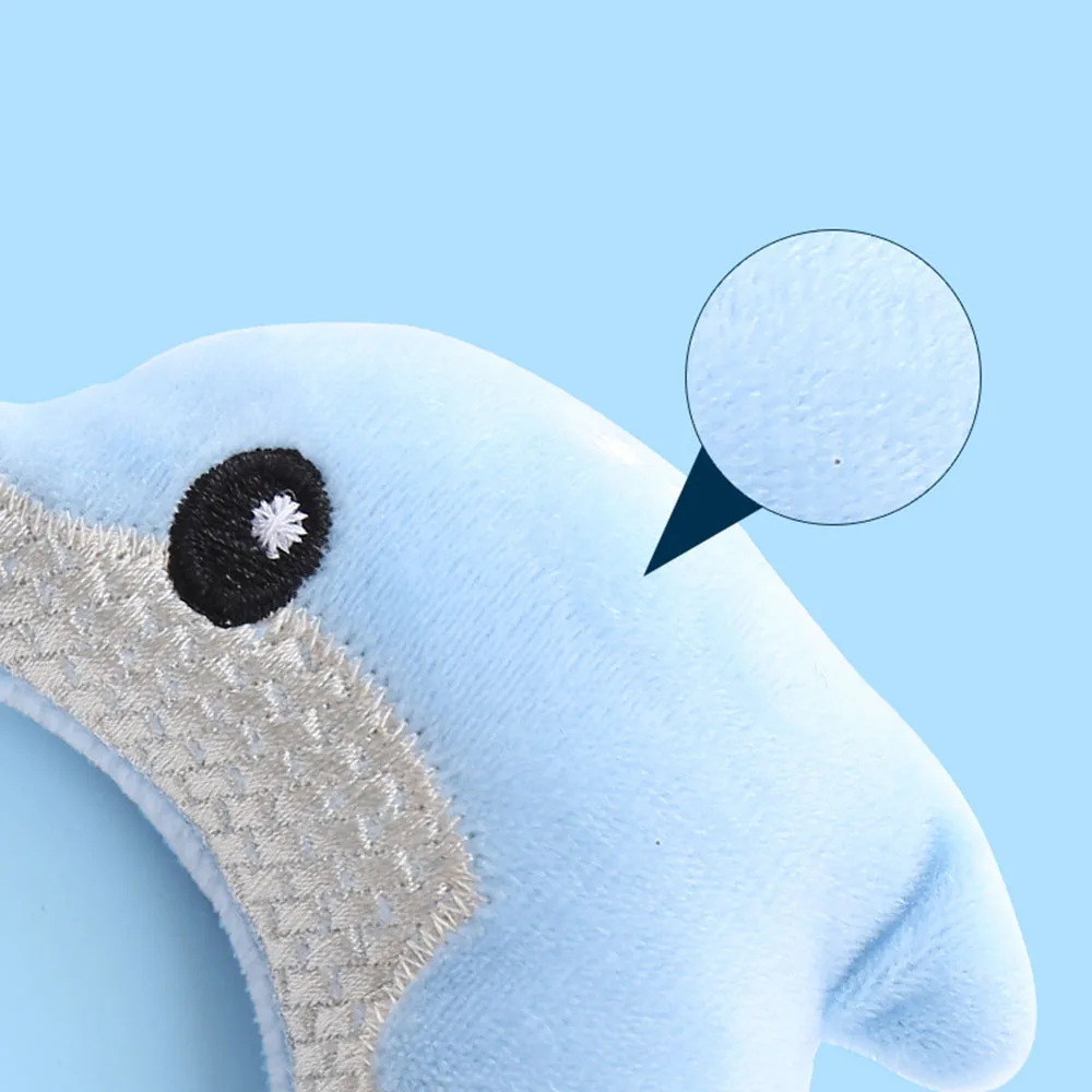 Nuevo juguete de peluche para gatos con forma de delfín con hierba gatera, juguete molar interactivo suave para gatitos y gatos adultos, - imagen 2