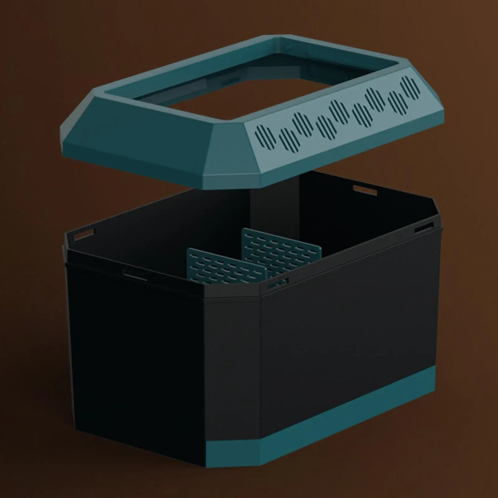 Caja de alimentación para reptiles, contenedor de transporte de tortugas, estuche para incubar hábitat, jaula transpirable para terrario de reptiles para Geckos - imagen 3