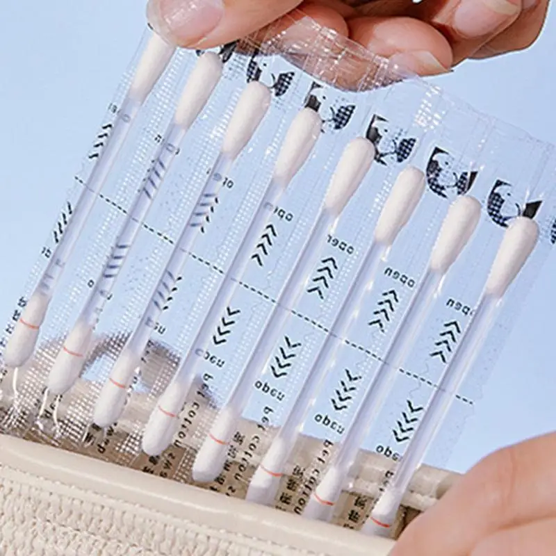 Hisopos de algodón para orejas de perro y gato, limpiador 2 en 1, multiusos, 50 piezas, líquido portátil para limpieza de orejas - imagen 3