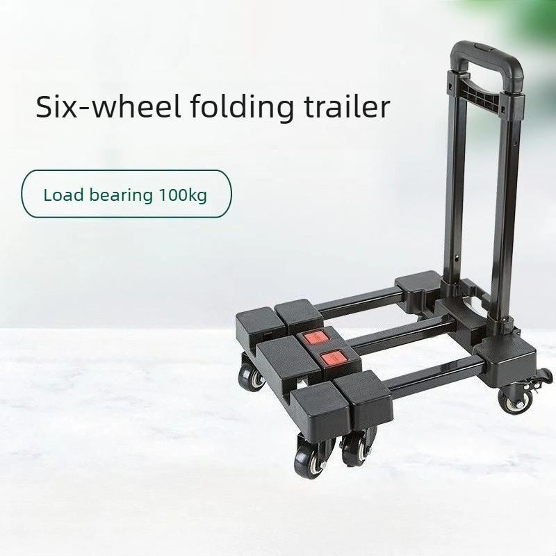 Carrito plegable con freno para transportar accesorios de gato y perro - imagen 3