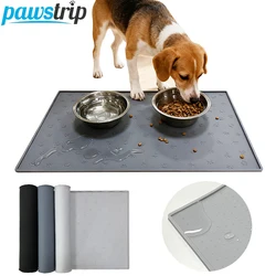 Estera cuadrada de alimentación para mascotas de 30x48cm, almohadilla de alimentación de silicona para comida de perros, mantel impermeable para mascotas, estera de alimentación antideslizante para gatos y perros