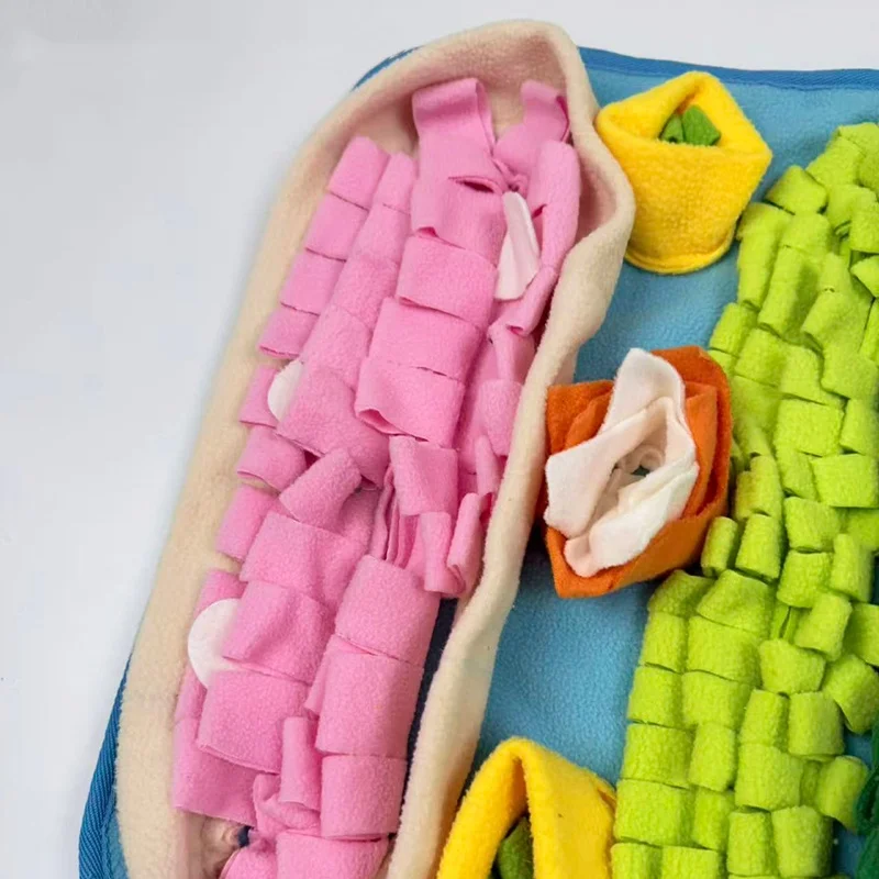 Nuevo Alfombra de snuffle para perros, rompecabezas de juguete para perros, alfombra interactiva de alimentación para entrenamiento, alivio del aburrimiento, uso interior, diseño lavable - imagen 4