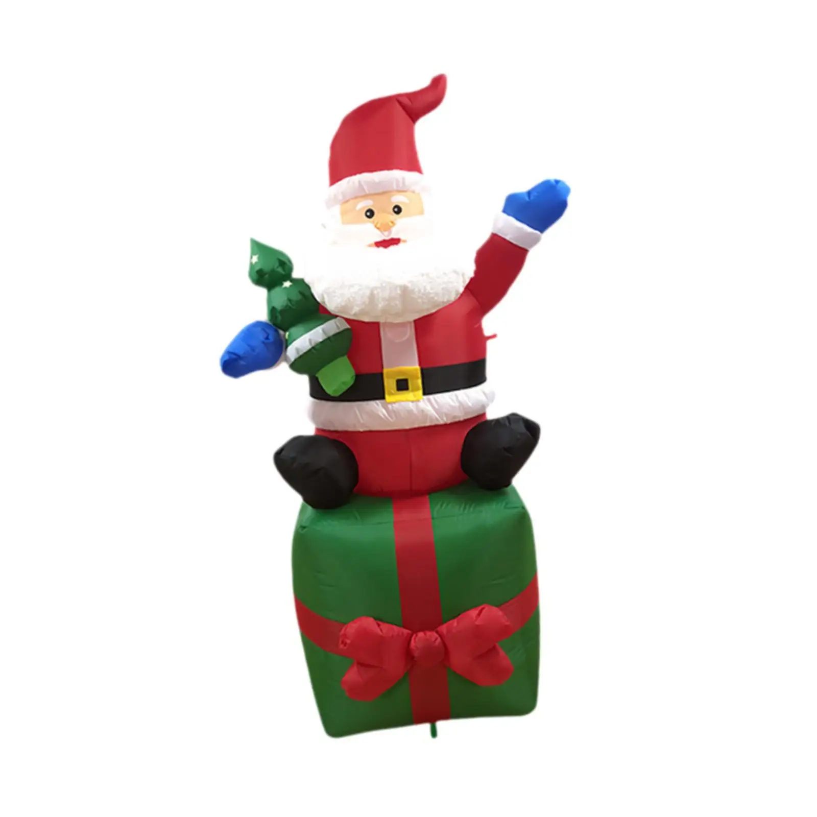 6 ft Christmas Inflatable Santa Funny Ornament with Light Yard Decoration Christmas Inflatables for Outside Party Patio Yard