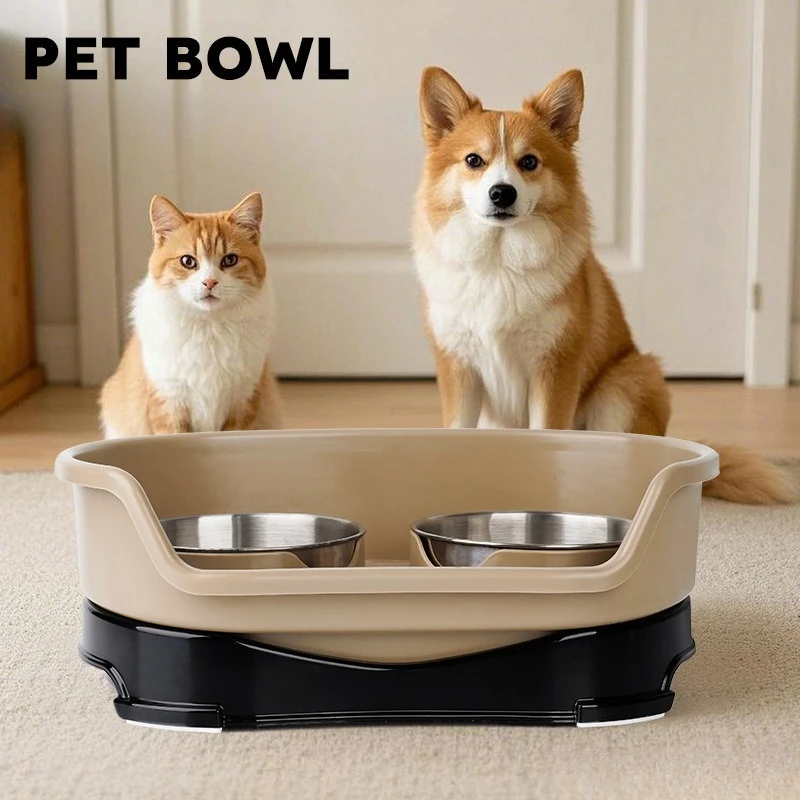 Cuenco de drenaje para perros, cuencos de acero inoxidable para perros y gatos, accesorios para perros, alimentador para gatitos, cachorros, alimentación y agua, cuencos para mascotas - imagen 3