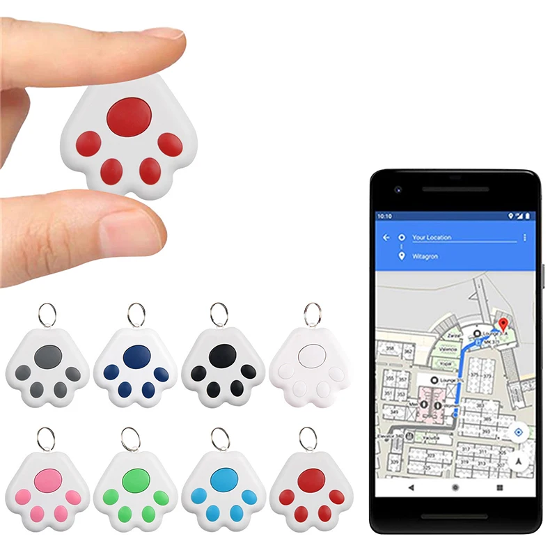 Rastreador GPS Bluetooth para gatos y perros – Localizador anti-pérdida