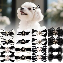 Lazo con pinza para perro elegante bodas y fiestas de vestir