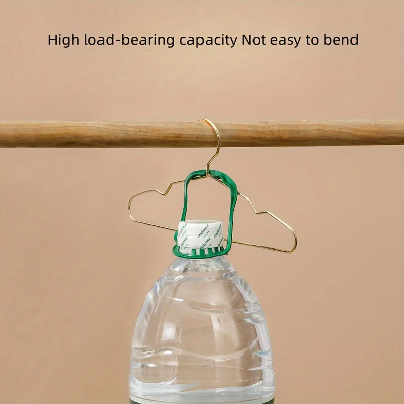 10 Uds. Percha dorada para mascotas para abrigos, trajes, pantalones y chaquetas, perchas duraderas para ropa para el hogar - imagen 2