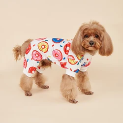 Pijamas para perros con patrón donut - ropa cómoda