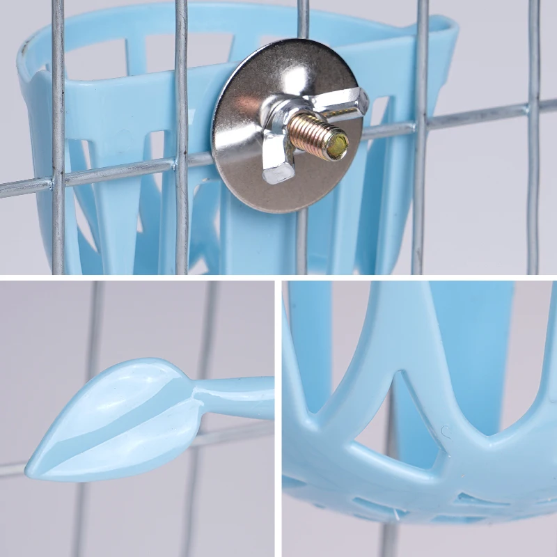 Alimentador de loros para mascotas, jaula colgante, contenedor de frutas y verduras, soporte para taza de alimentación, jaula para pájaros, alimentador, accesorios, suministro - imagen 3