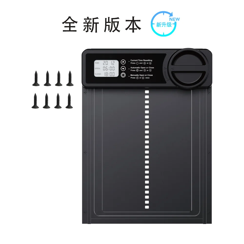 Puerta automática solar para gallinero con temporizador y sensor de luz - imagen 3