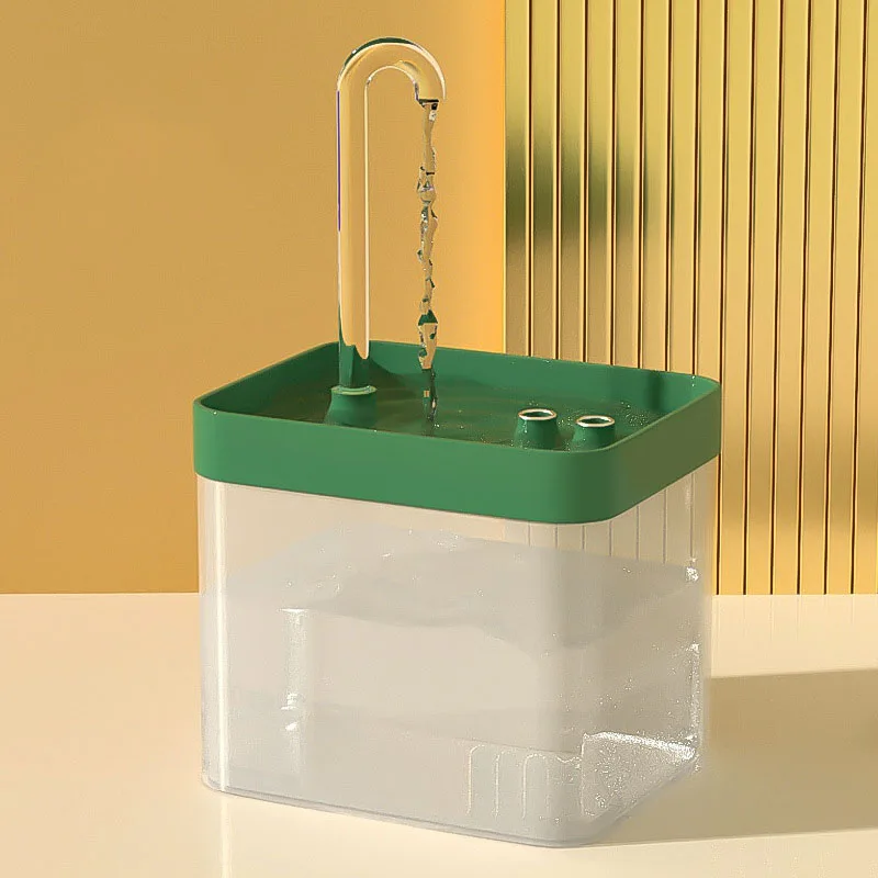 Bebedero de agua automático para gatos, dispensador de agua eléctrico con USB, filtro antiquemaduras, 1,5 l - imagen 2