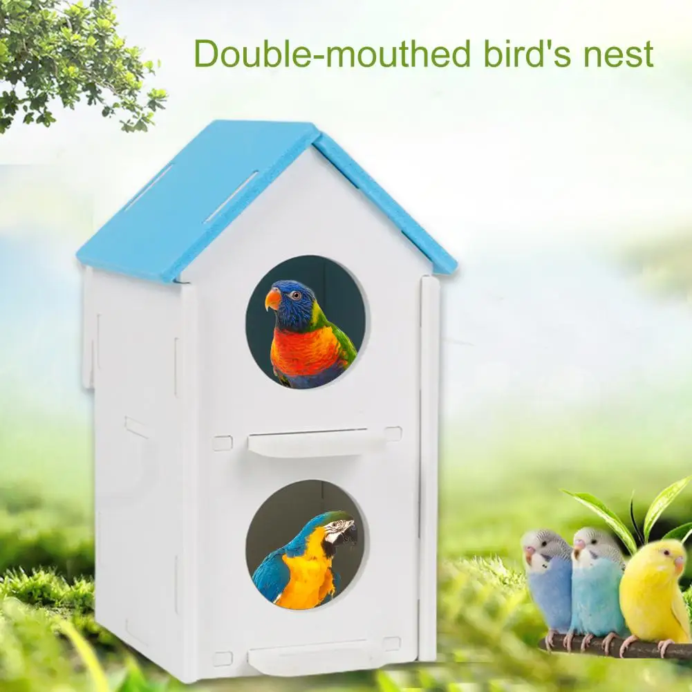 Casa de loro de instalación artesanal, casa de pájaro, perla, nido de cría - imagen 5