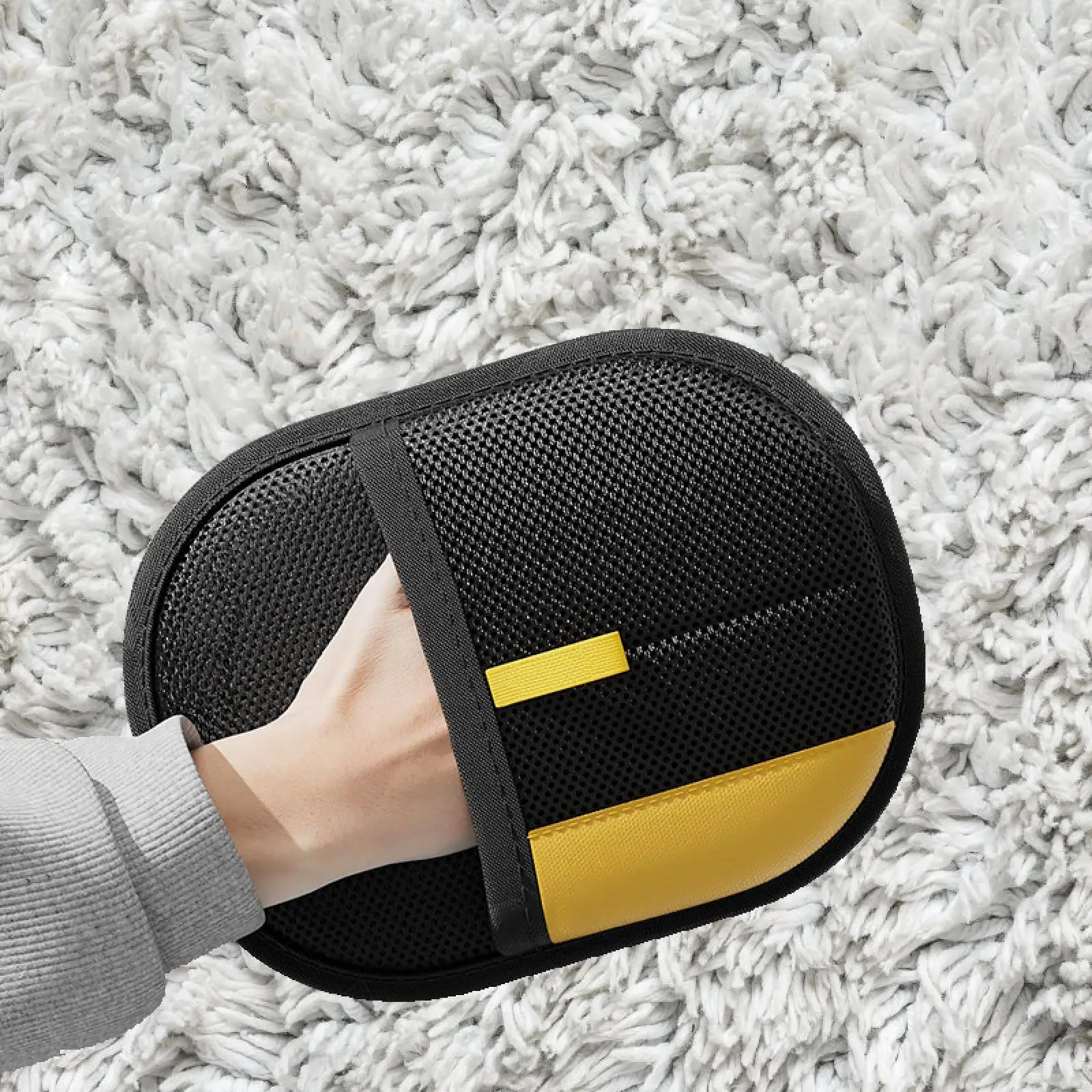 Pet Hair Remover Glove Furniture Cleanup Mitts Clean Carpet Dog Cat Hair Remover Pet Grooming Glove for Dogs Car Detailing