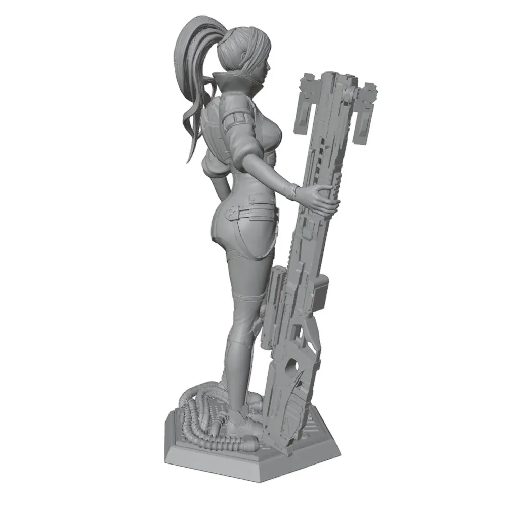Figura miniatura guerrera mecánica pintable para gatos y perros - imagen 5