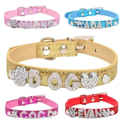 Collar de identificación con placa grabada para perros y gatos