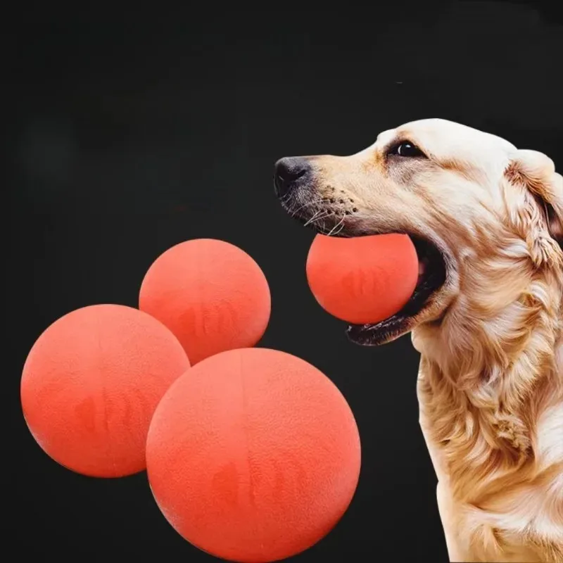 Bolas elásticas de goma sólida para perros, juguetes para cachorros, juguete para moler dientes masticables, Material TPR para mascotas, suministros interactivos, productos de bolas para perros - imagen 5