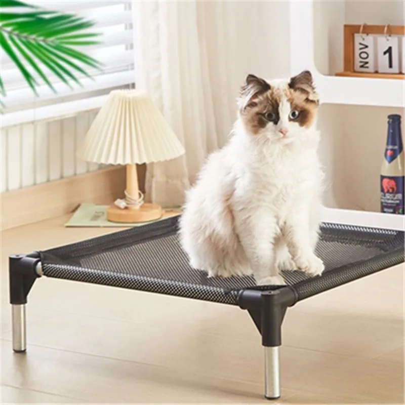 Cama elevada para mascotas, camas plegables portátiles para acampar para gatos y perros, casa extraíble, lavable, perrera para gatos para las cuatro estaciones, camas para cachorros - imagen 2