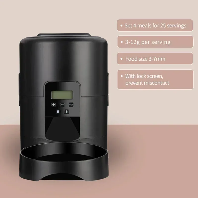 Alimentador automático inteligente para mascotas, dispensador de comida seca, con WIFI, 2L - imagen 4