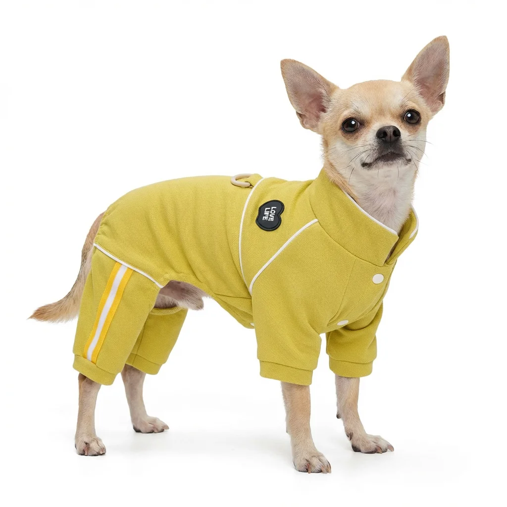 Mono de algodón a rayas para perros pequeños – Ideal para Yorkie y Chihuahua - imagen 4
