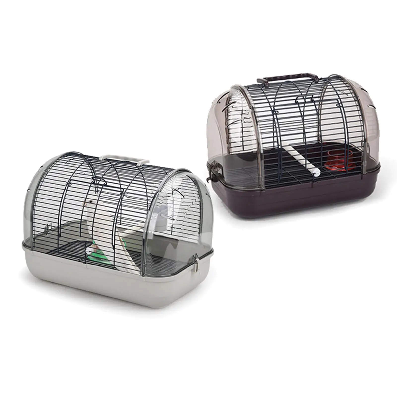 Villa Bird Cage Lightweight Bird Carrier Removable Visible Window Breathable Pet Cage Bird Travel Cage for Parrot Small Birds